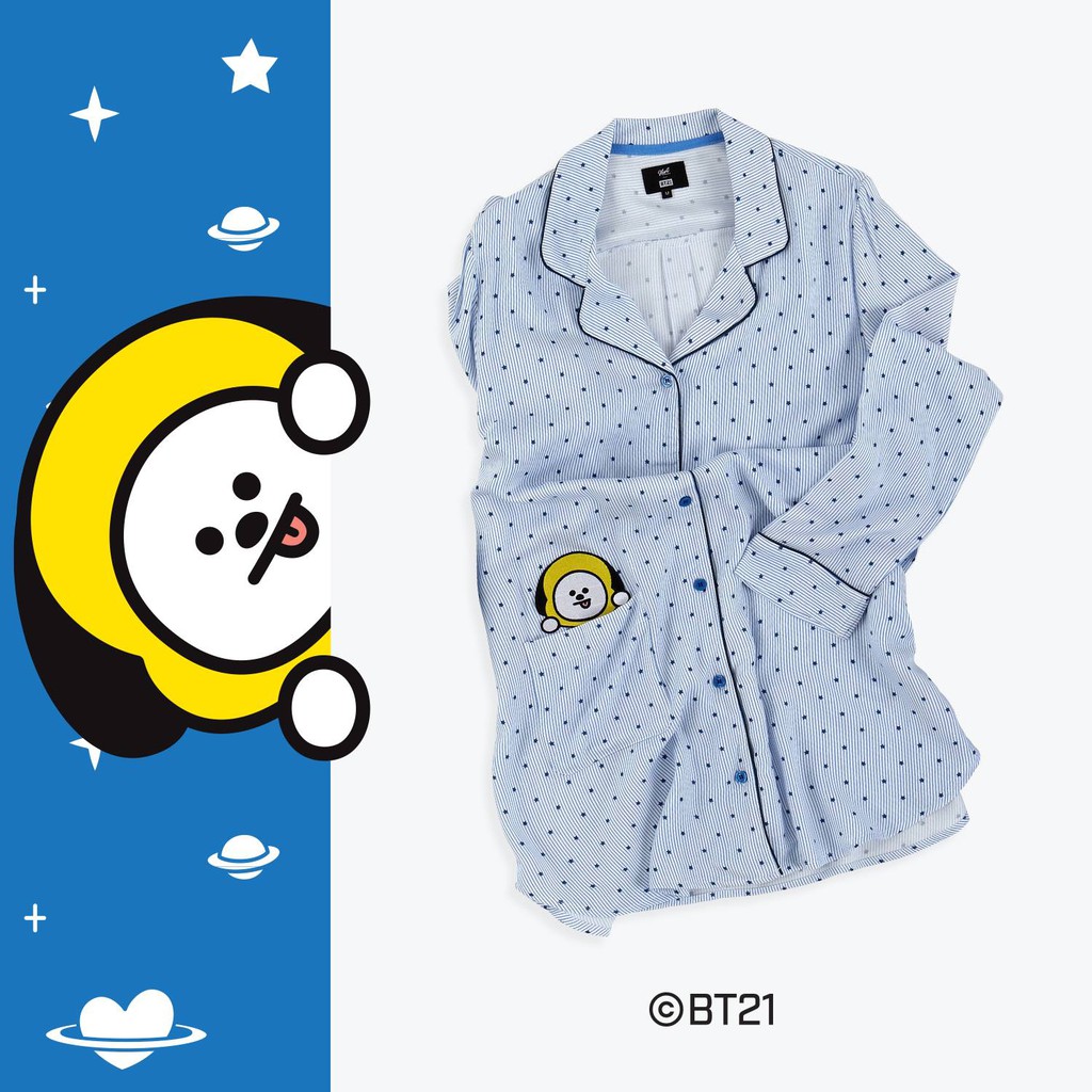 現貨bt21 X Huntinnerwear Chimmy 正版連身睡衣 Bts 防彈少年團jimin 蝦皮購物