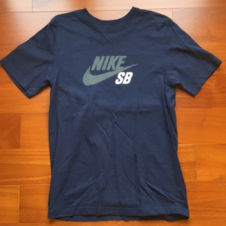 NIKE SB 耐吉 美國版本 滑板 Logo 藍色 短袖T恤 S號