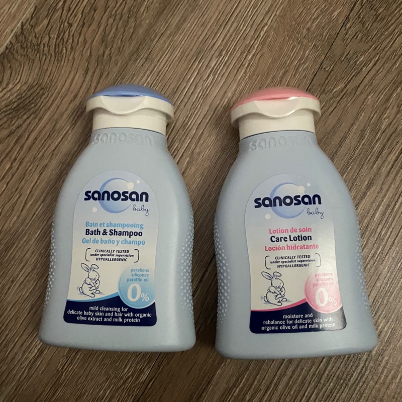 Sanosan珊諾 洗髮沐浴露+潤膚乳液 （1+1不拆售）