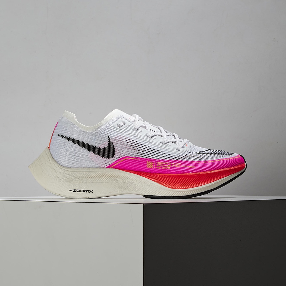 Nike ZoomX Vaporfly Next% 2 女 白紅 路跑 競速 包覆 運動 慢跑鞋DJ5458-100