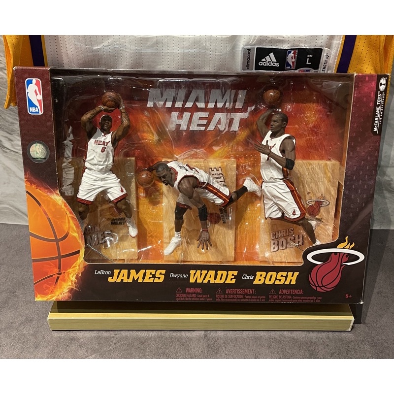 🇺🇸GI.JOE🌟McFarlane麥法蘭NBA熱火隊LBJ Wade Bosh 熱火三巨頭 套組 人偶 公仔 美國直郵