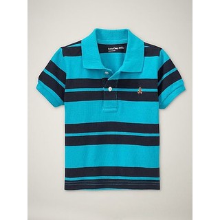 【寶寶專賣店】美國購回 BABY GAP 年春夏 男童 GAP 小熊LOGO 條紋 POLO衫 現貨18-24M&2Y