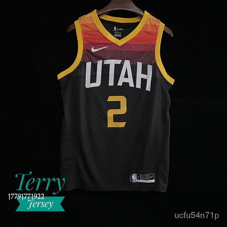 高品質客製熱壓nba球衣utah Jazz 猶他爵士隊joe Ingles 漸變城市版球衣籃球服運動上衣 蝦皮購物