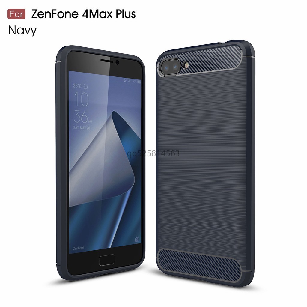 拉絲碳纖維 ASUS華碩ZenFone4-MAX-PLUS-ZC554KL手機殼 手機套 保護殼 硅膠套 防摔殼 硅膠殼