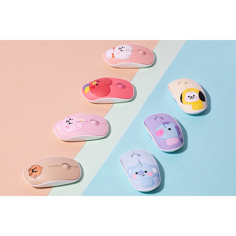 新款上市 bt21 x royche 無線靜音滑鼠 無線/無聲/靜音滑鼠 滑鼠 computer mouse bts BeeCost