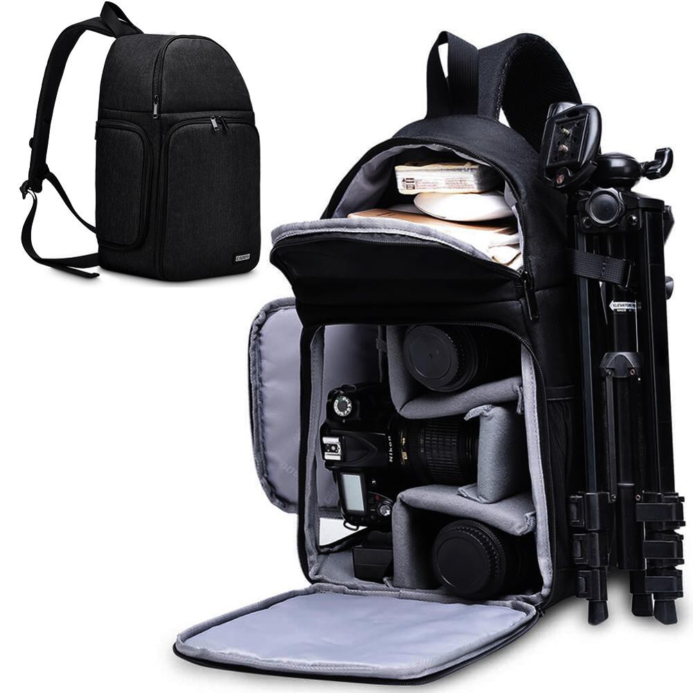 Caden 相機包照片單肩包單肩交叉數碼保護套防水防雨套 DSLR 男士女士包