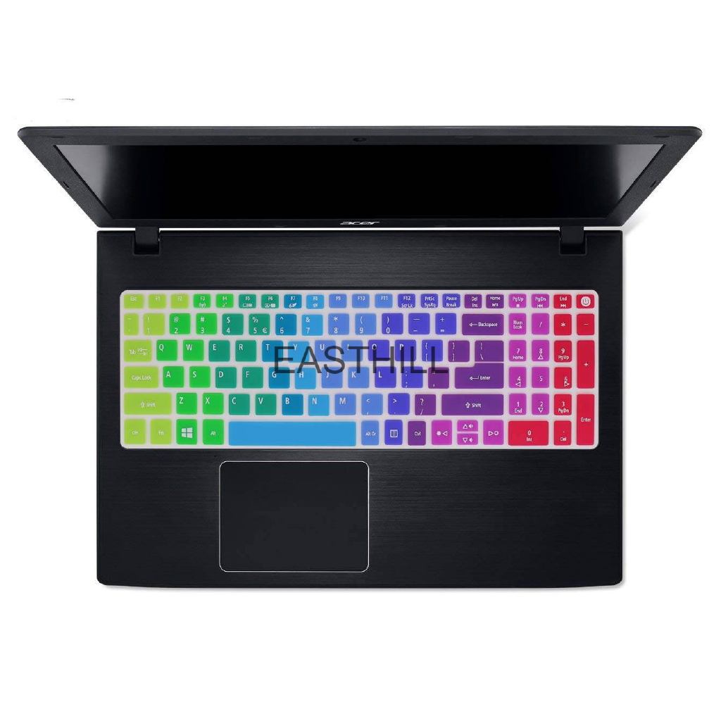 宏碁 Easthill 15.6 英寸矽膠鍵盤蓋保護膜適用於 Acer Aspire E15 E 15 E5-576 E