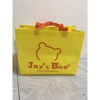 全新防撥水jay&bee黃色購物袋
