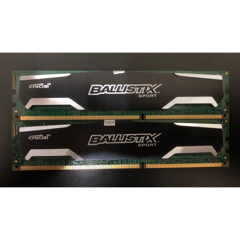 美光 Ballistix Sport 競速系列 戰鬥版 DDR3 1600 8GB*2=16G 共兩支