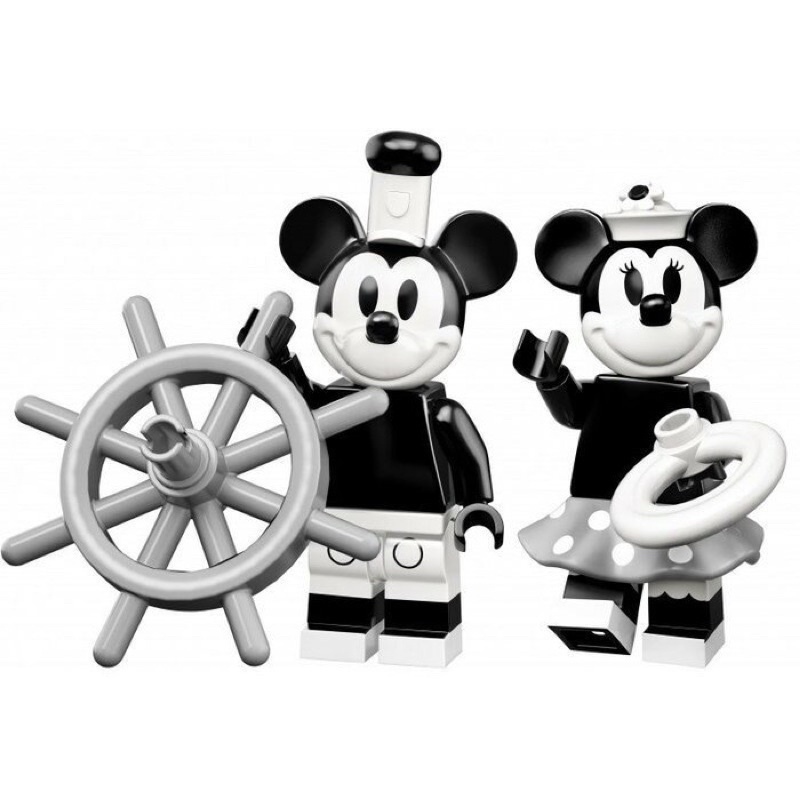 【豆豆Toy】LEGO 71024.Disney樂高.1號黑白米奇+2號黑白米妮.全新現貨