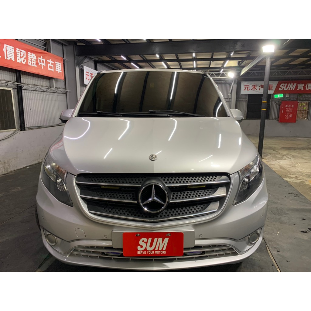 正2017年 Benz  Vito  Tourer  2.2d 九人座頂級款超貸 找錢 實車實價 全額貸 一手車 女用車