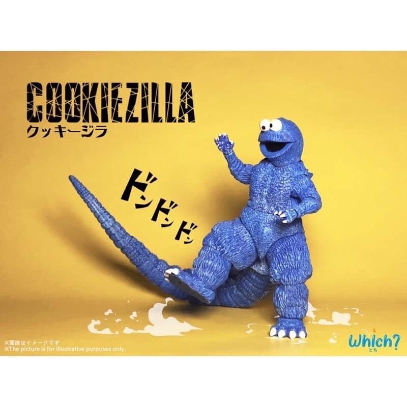 全新Cookiezilla 餅乾怪獸 哥吉拉  原創GK翻模改套  複合材質 塗裝完成 可動人偶 原創雕塑翻模組裝上色