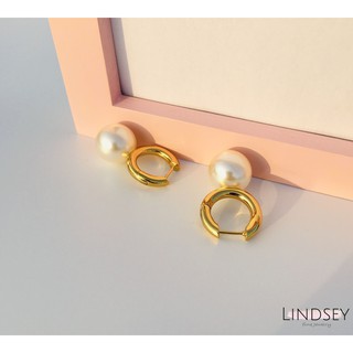 ins 設計單品 金色珍珠耳環 簡約氣質耳環 飾品 珍珠耳環