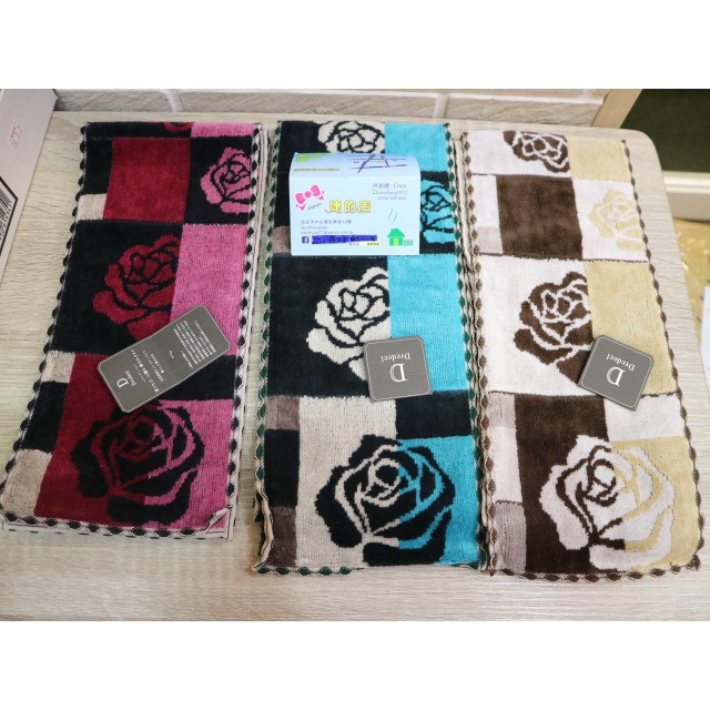 婕的店日本精品 日本帶回 東京海渡薔薇毛巾布圍巾運動毛巾 日本製 蝦皮購物