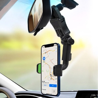 【最新款伸縮折疊款】車用手機架 導航支架 手機支架 汽車手機支架 導航架 儀錶板 遮陽擋板 後視鏡 支架