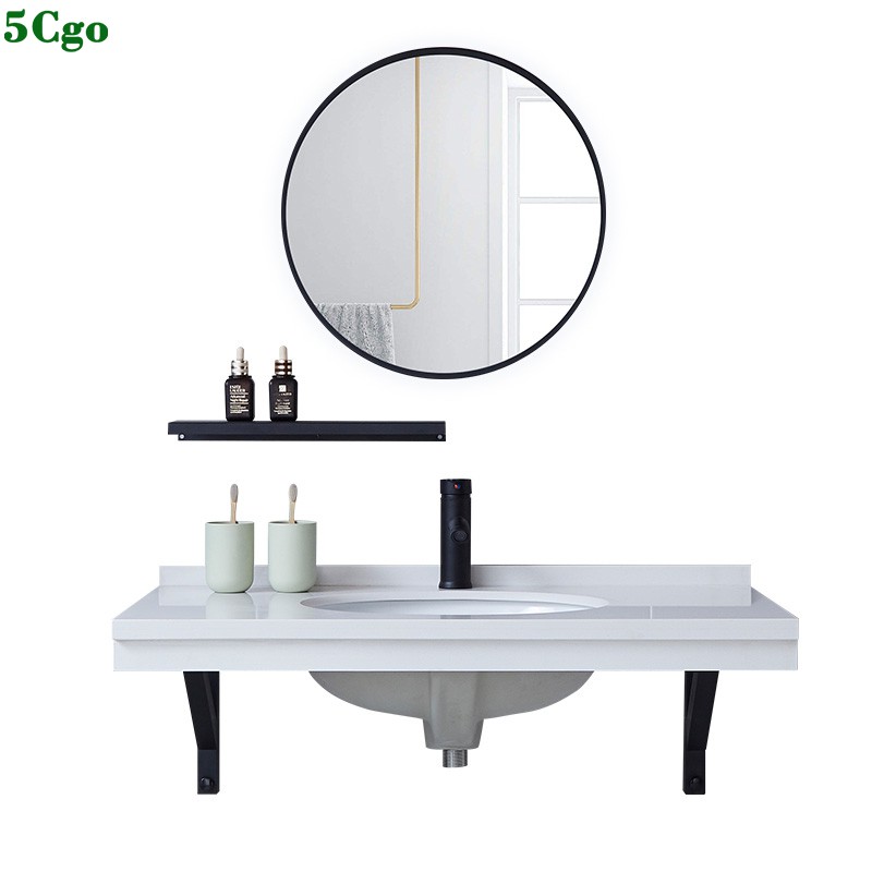 5cgo 宅神 衛生間人造大理石洗手檯洗臉盆掛牆式洗手盆櫃組合小戶型洗漱台面盆壁掛洗漱臺支架盆 蝦皮購物