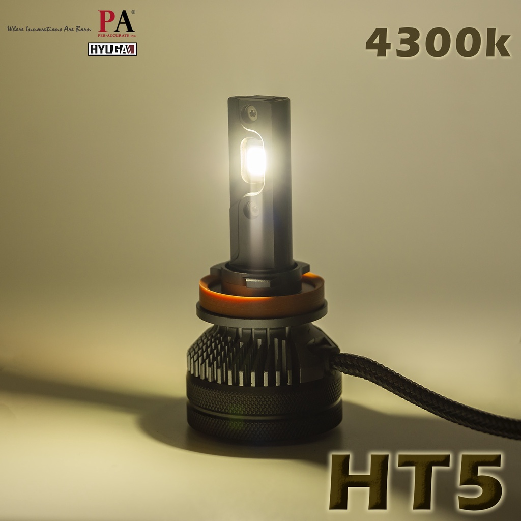 PA LED｜45W 4300K暖白光 HT5 LED大燈 H1 H4 H7 H8 H11 9005 9006 9012