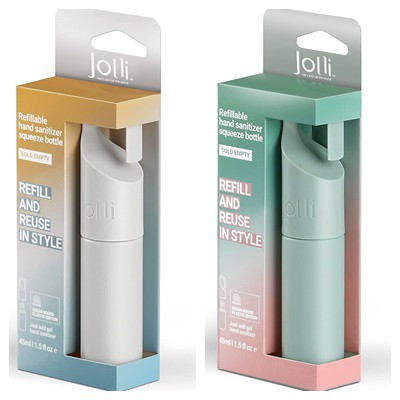 【168JAPAN】日本代購 Jolli 可掛式 酒精 擠壓瓶 分裝瓶 擠壓式 45ml 酒精 乾洗手 隨身瓶