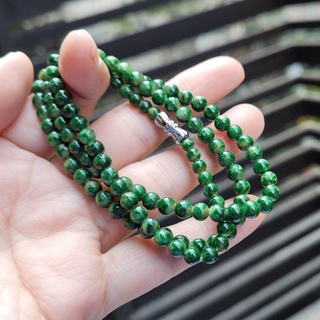 嗨，寶貝銀飾珠寶* 翡翠飾品☆保證緬甸玉A貨 色澤濃鬱 油亮光澤 老料雙彩 辣綠翡翠 塔鍊 手鍊 項鍊 珠鍊13