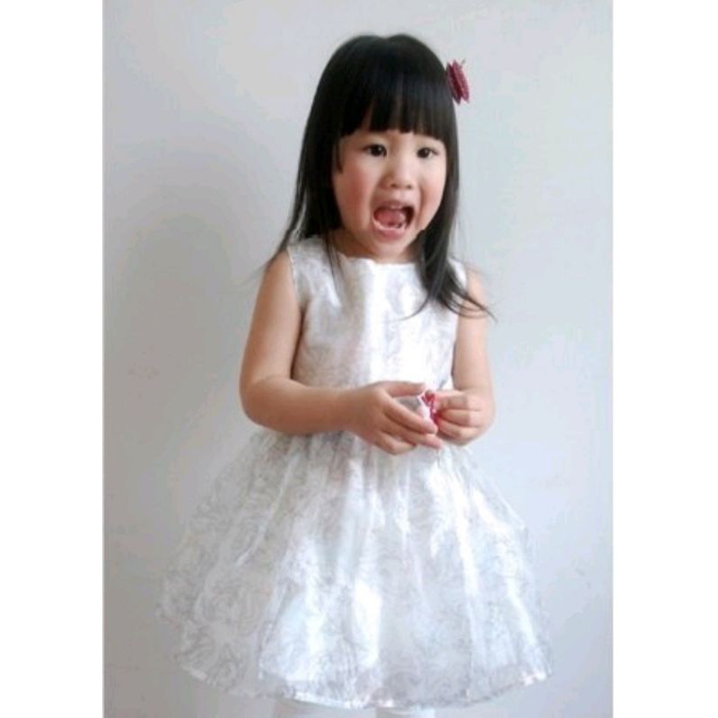 【現貨】冰雪奇緣 艾莎 畢業典禮 白色 洋裝 紗裙 小禮服