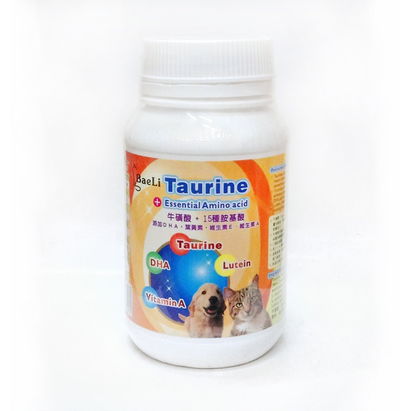 百粒 BaeLi Taurine牛磺酸+15種綜合胺基酸 100g罐裝 犬貓適用【馬吉家族】