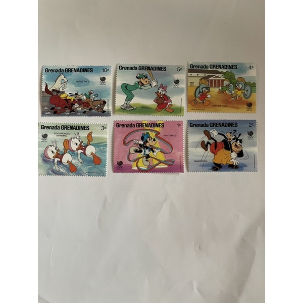 世界各國迪士尼經典郵票 全新品