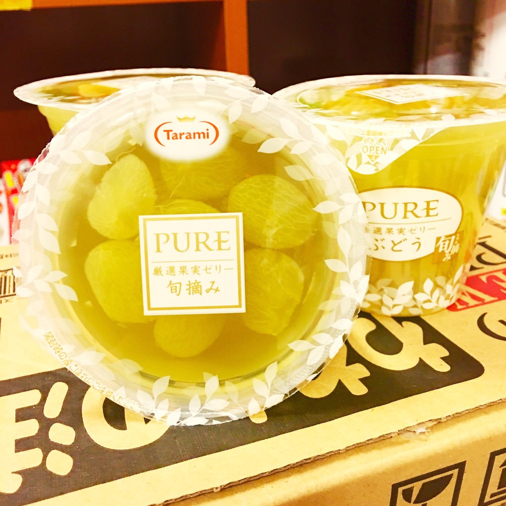 原價 1 日本最頂級tarami 達樂美pure 大粒果實旬摘果凍葡萄 水蜜桃 柑橘270g 蝦皮購物