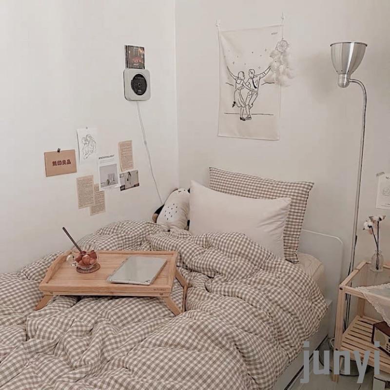 家居-韓國 instagram 網美房一定會有 無印良品 奶茶色 床包組-jun