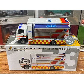 現貨 老周微影 Tiny #73 Isuzu N 救護輔助 醫療裝備車 PET 醫療車 細節超到位 合金模型車