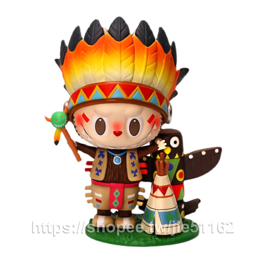 現貨 拉布布 印地安人吊卡 拉布布吊卡  Labubu popmart 印地安 印第安 labubu 印地安人公仔