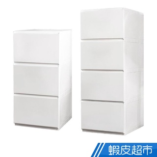 Mr.Box 大栗子純白日系風抽屜式收納櫃 三層 四層 抽屜櫃 衣物玩具收納 收納 MIT臺灣製造 免運 廠商直送
