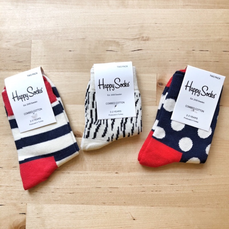 Happy Socks女寶寶女童中筒襪(圓點、條紋、豹紋、斑馬紋)