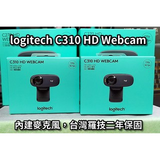 【本店吳銘】 羅技 logitech C310 HD Webcam 網路攝影機 內建麥克風 實況 直播 視訊