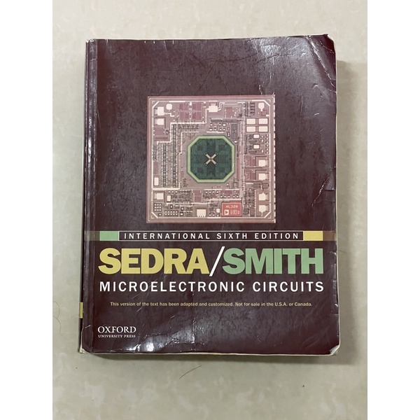 Sedra/Smith, “Microelectronics Circuits,” 6th Edition