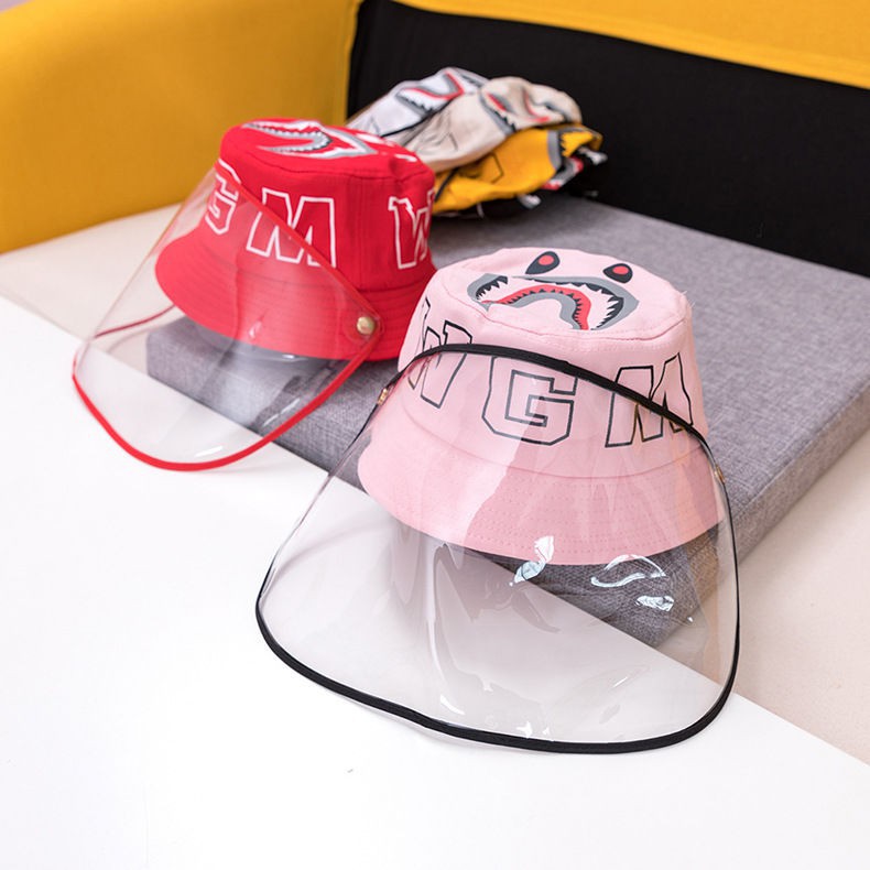 【防疫必備】兒童韓國防護帽子男女寶防飛沫唾沫防護漁夫帽寶寶隔離帽遮陽帽子