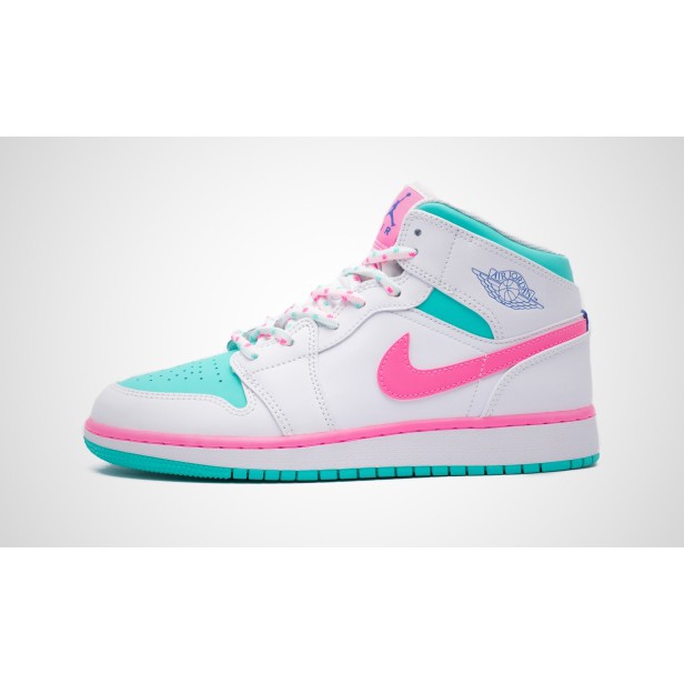 air jordan 1 green pink