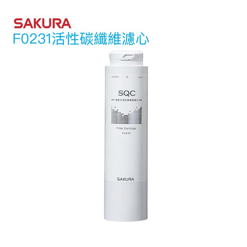 【SAKURA櫻花】F0231活性碳纖維濾心/濾芯【適用P0670/P0680/P0681/P0780/P0581】