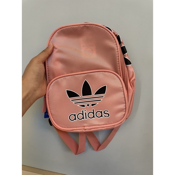 全新Adidas 粉色小後背包（正版）