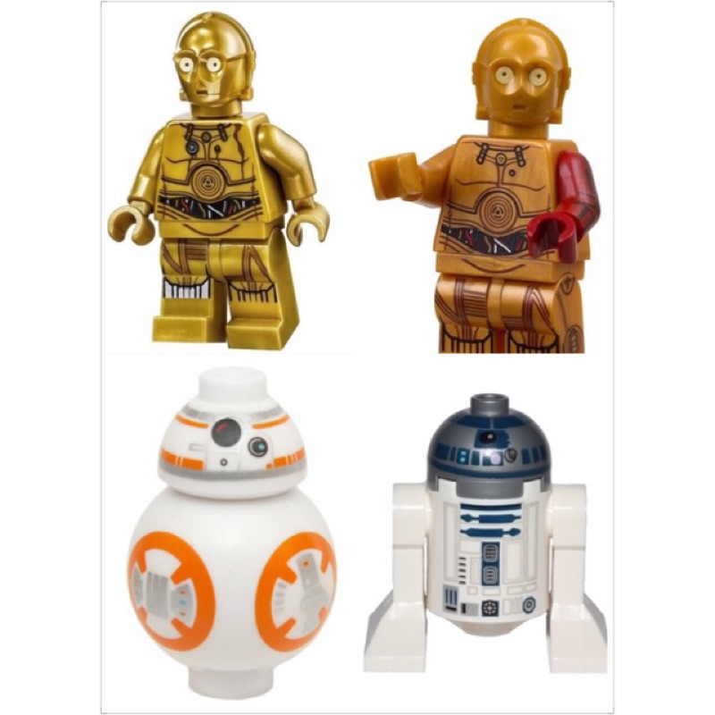 Lego 75105 c-3po R2-D2 BB8(4隻合售) 限梁r下標
