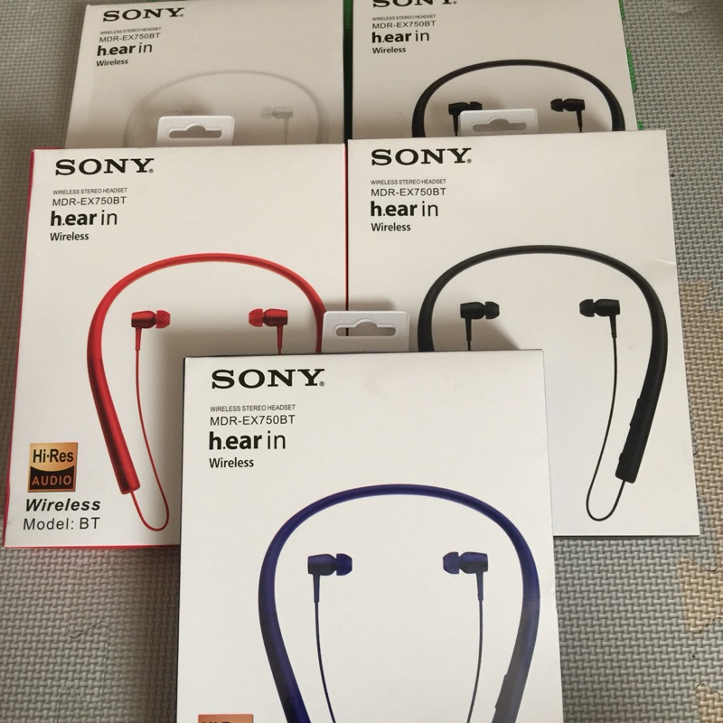 Sony藍芽耳機 MDR-EX750BT h.ear in