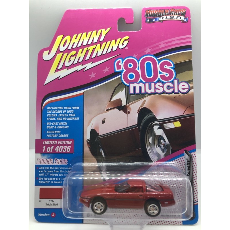 全新johnny Lightning 80年代chevy Corvette柯威特美式肌肉車 蝦皮購物