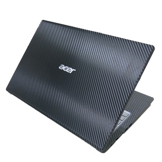 【Ezstick】ACER Aspire 3 A315-23 黑色卡夢紋機身貼 (含上蓋貼、鍵盤週圍貼) DIY包膜