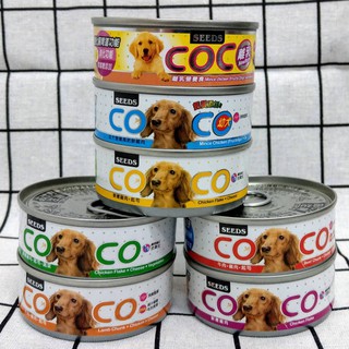 【狗狗巴士】聖萊西 SEEDS 惜時 COCO PLUS 愛犬機能餐罐 小罐 80g 7種口味