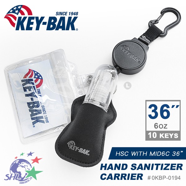 KEY BAK MID6C 系列 36”伸縮鑰匙圈+瓶裝袋 / 0KBP-0194【詮國】
