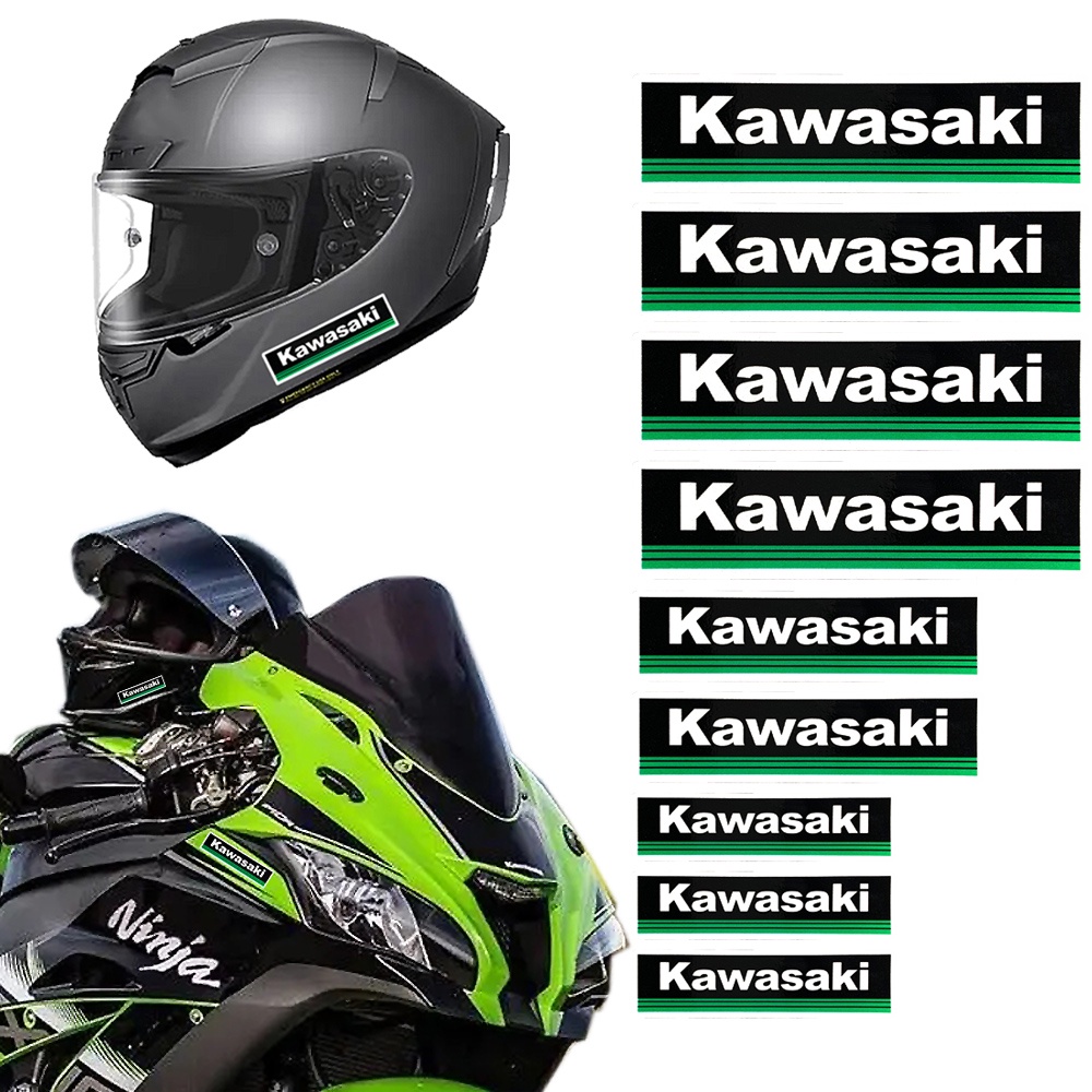 KAWASAKI 川崎摩托車貼紙 反光徽標貼紙 頭盔裝飾貼花