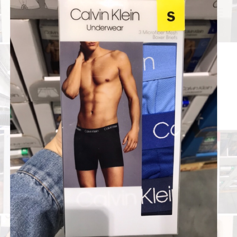 《好市多代購》Calvin Klein 男彈性內褲三入組 男性內褲 內褲 四角褲 聚脂