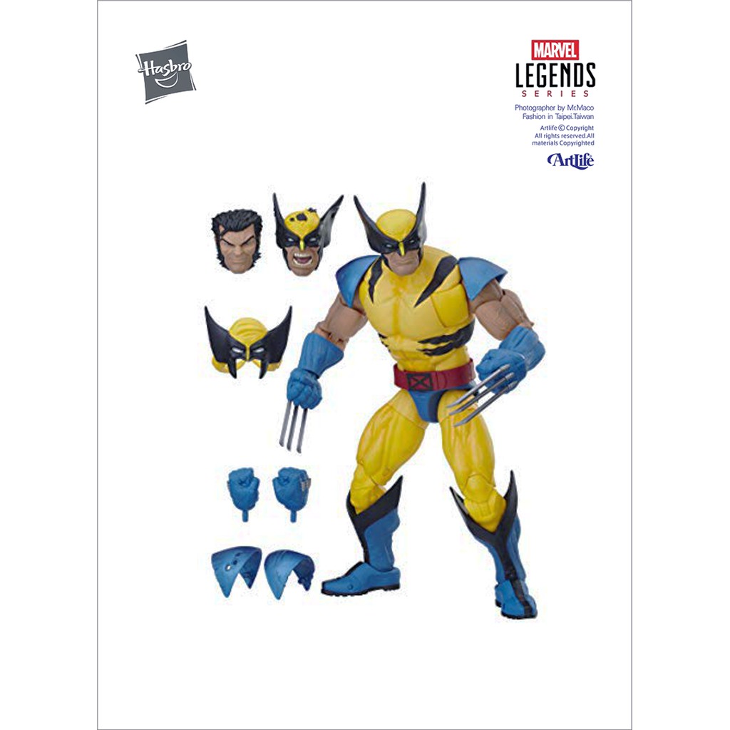 Artlife ㊁ HASBRO MARVEL Legends Wolverine 漫威 漫畫版 金鋼狼 12吋