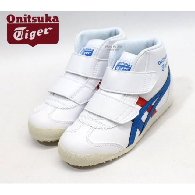 新品上架   Onitsuka Tiger 兒童款高筒運動休閒鞋 ( 白1184A002100 )