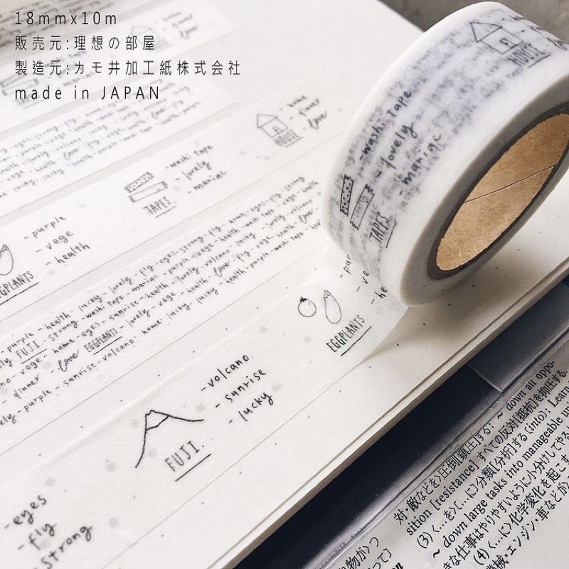 紙膠分裝 茄子先生x理想的部屋聯名款平成的初夢和紙膠帶台灣設計品牌絕版款 蝦皮購物