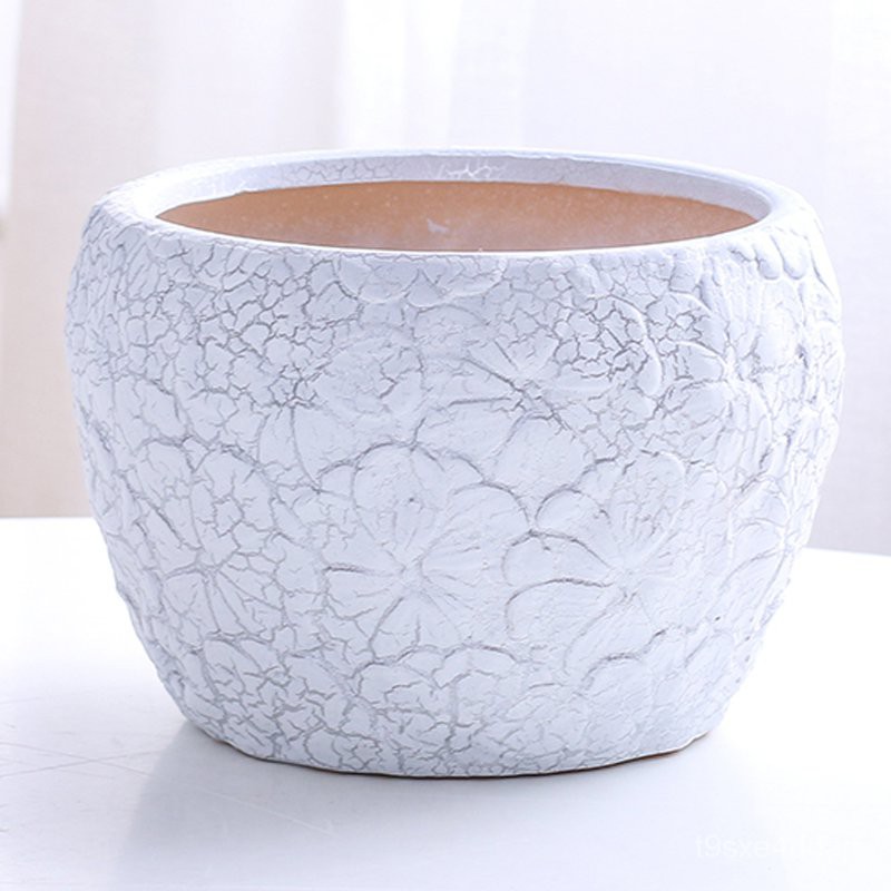優質精選 成匠北歐大口徑陶瓷花盆有孔大號圓形室內蘭花草專用土陶客廳花盆 蝦皮購物